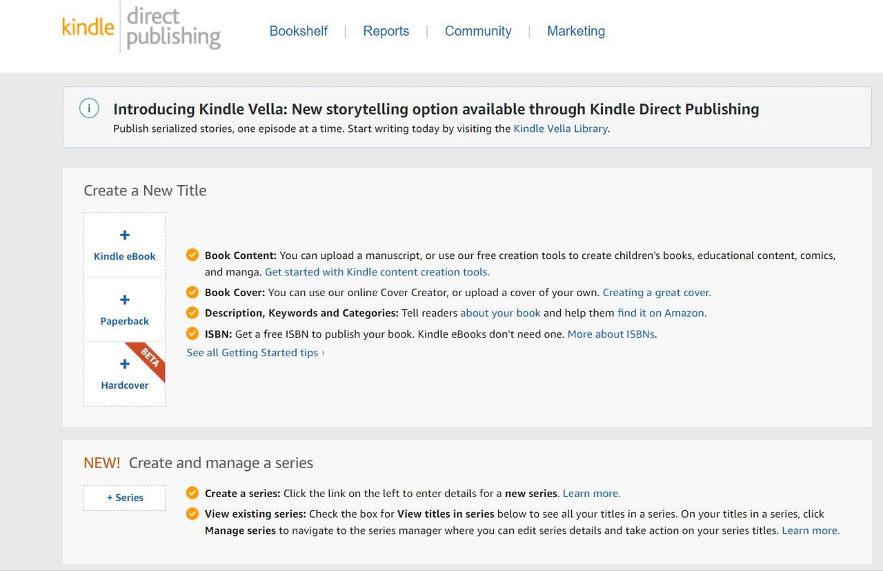 How to publish a book on amazon