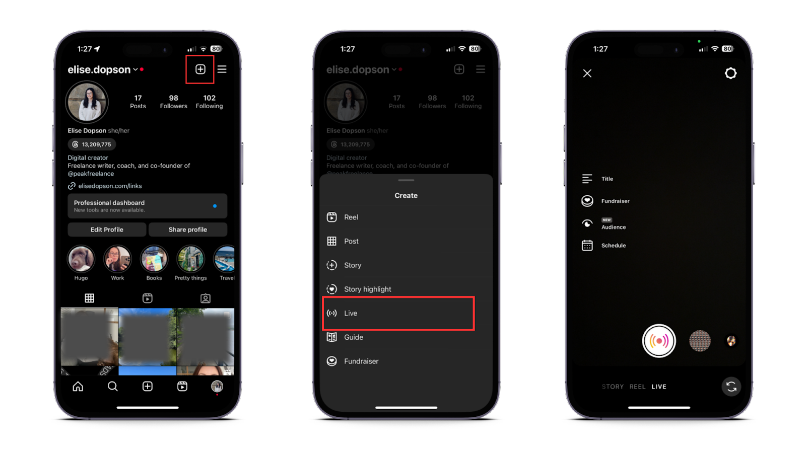 How to go live on instagram