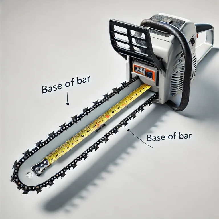 How to measure a chainsaw bar