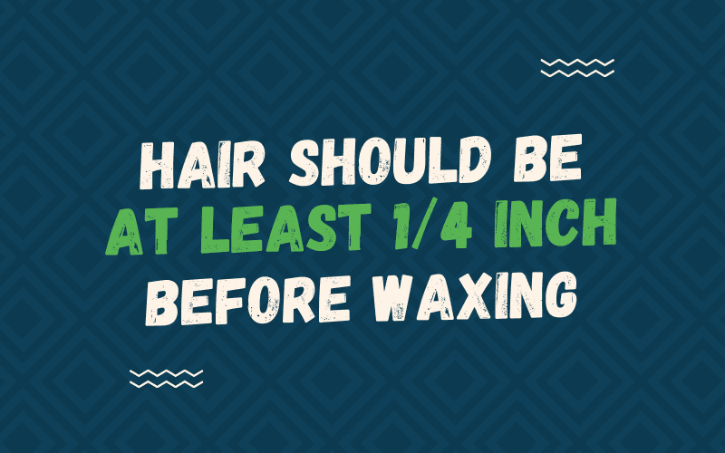How long does hair have to be to wax