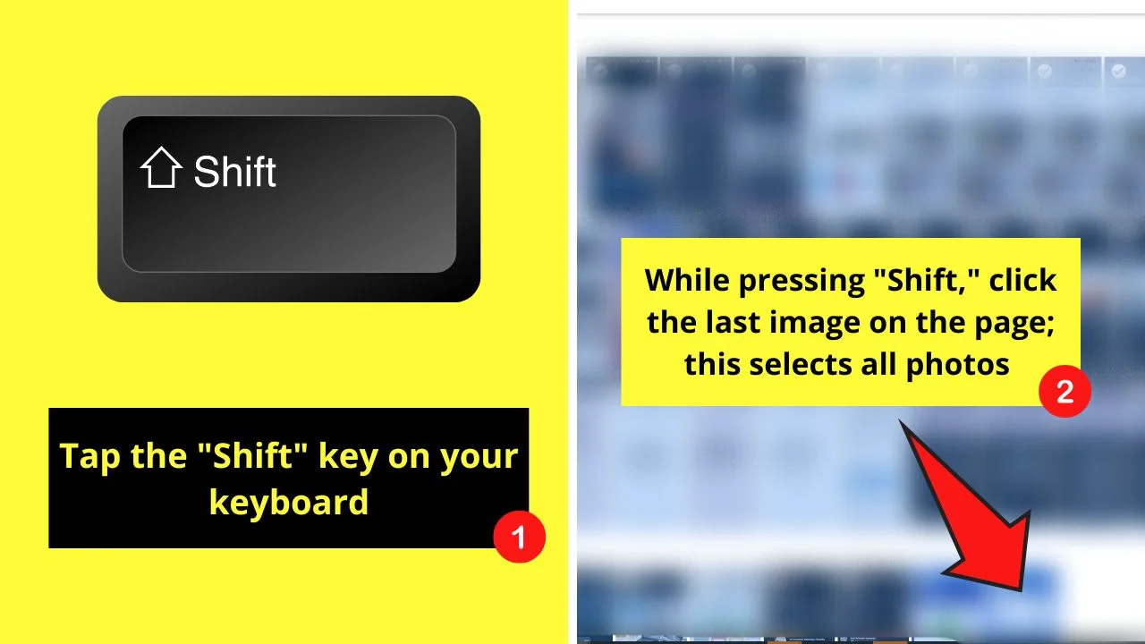 How to select all photos in google photos