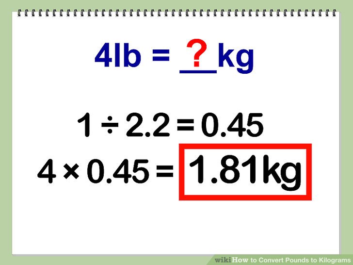 How to convert pounds to kilograms