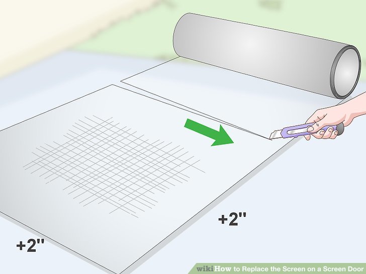 How to replace screen on screen door