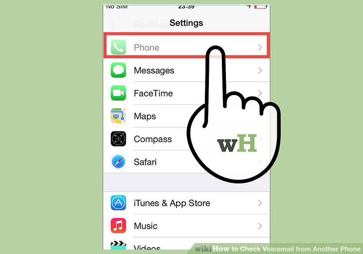 How to answer voicemail from another phone