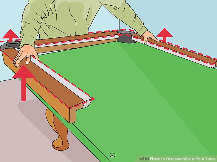 How to disassemble a pool table