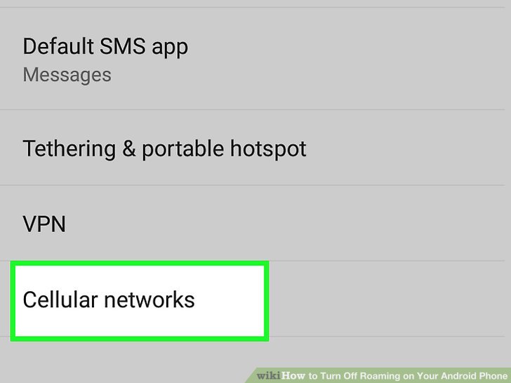 How to off roaming