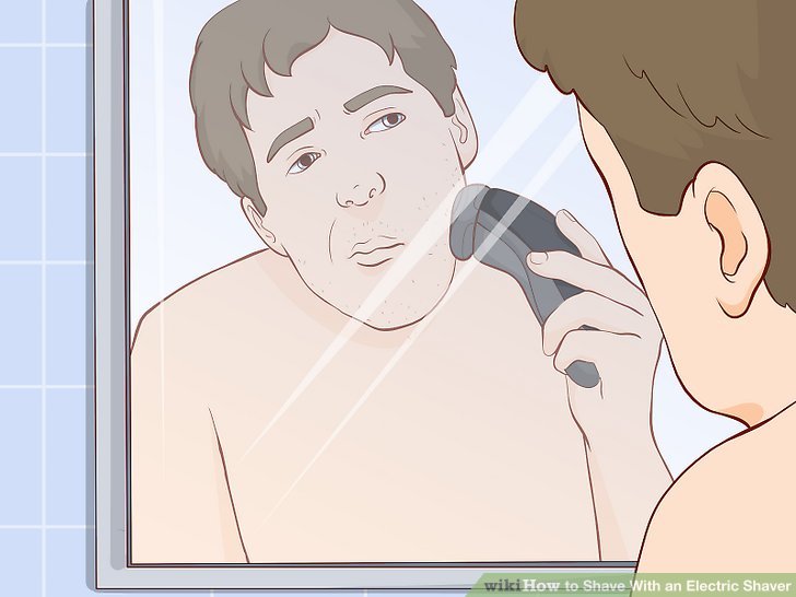 How to shave with an electric razor