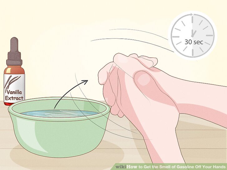 How to get the smell of gasoline off your hands