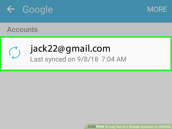 How to google account log out