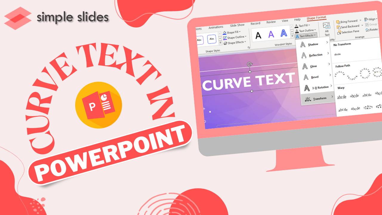 How to curve words in powerpoint