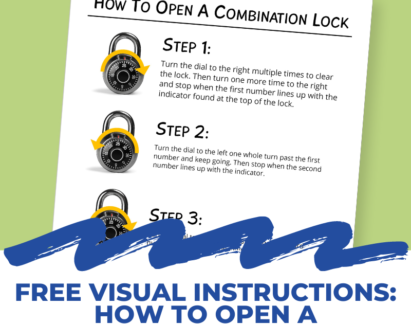 How to open a lock