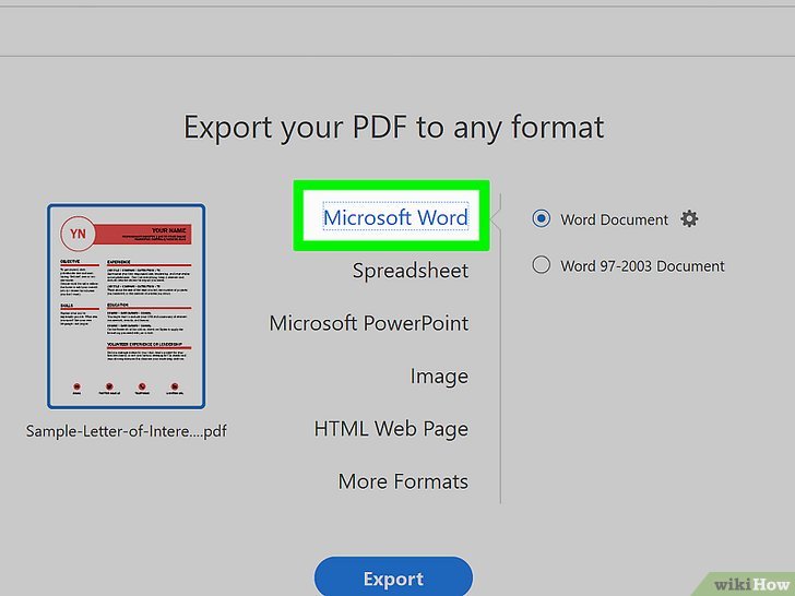 How to save pdf as word