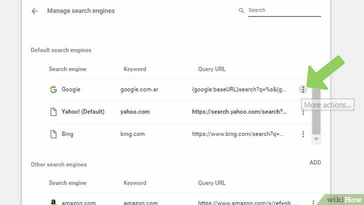 How to make google default search engine