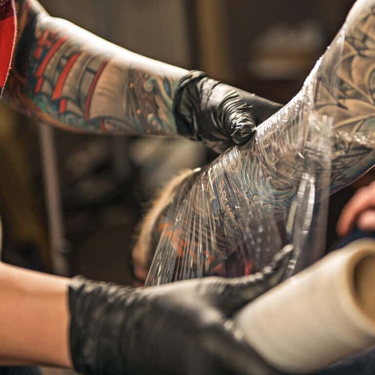 How long to keep saniderm on tattoo